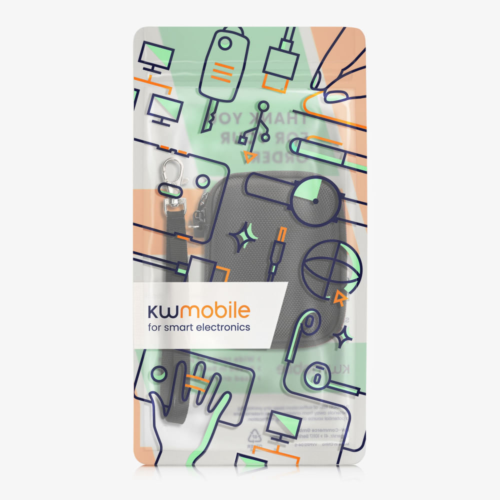 Husa de protectie Kwmobile pentru Samsung Portable SSD T7/SSD T7 Touch, Negru, EVA, KWM000025DV001C - 3 | YEO