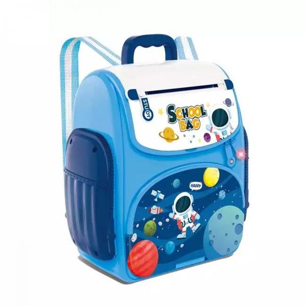 Pusculita-rucsac pentru copii astronaut albastru Bebeking