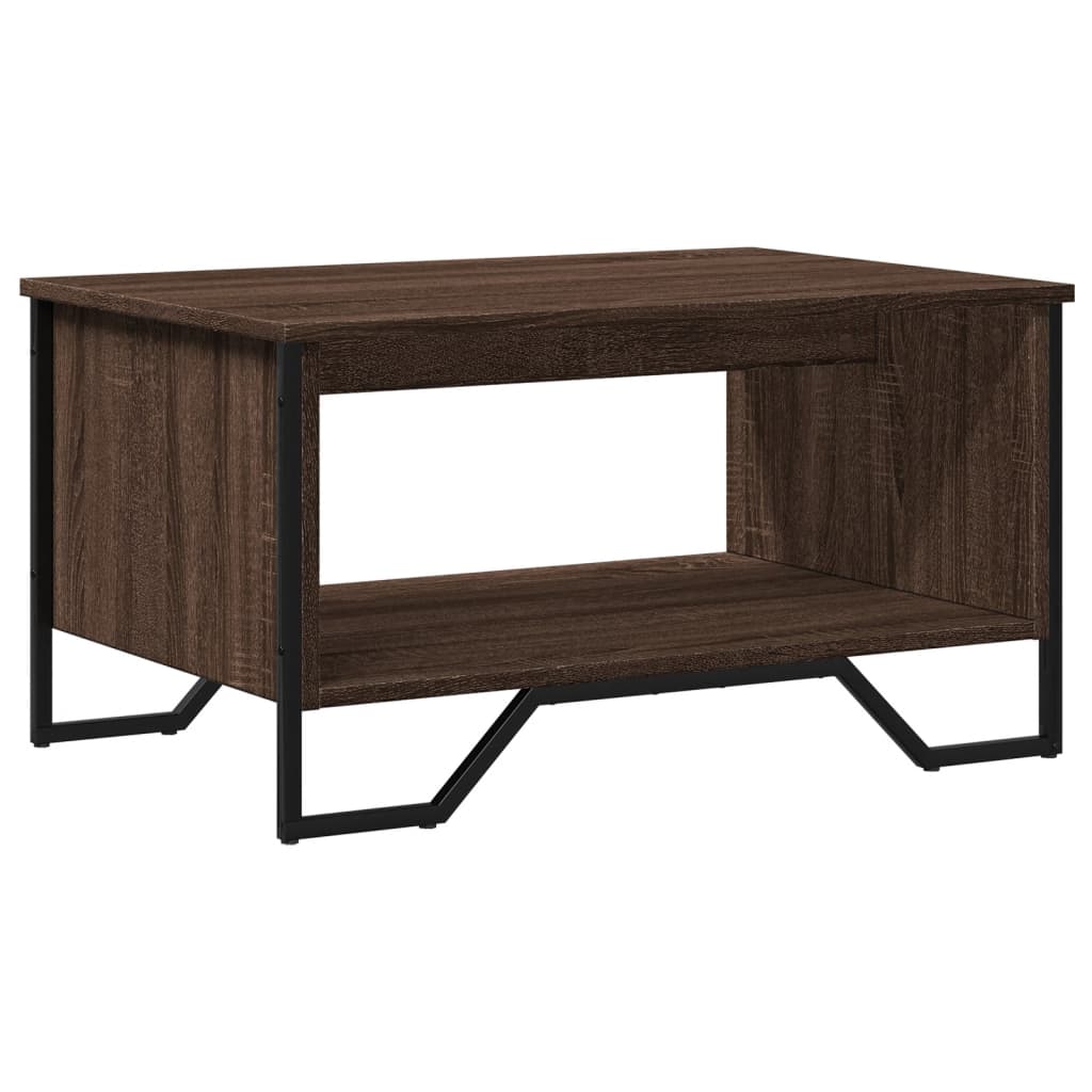 Masuta de cafea, stejar maro, 75x51x40 cm, lemn prelucrat — imaginea 7