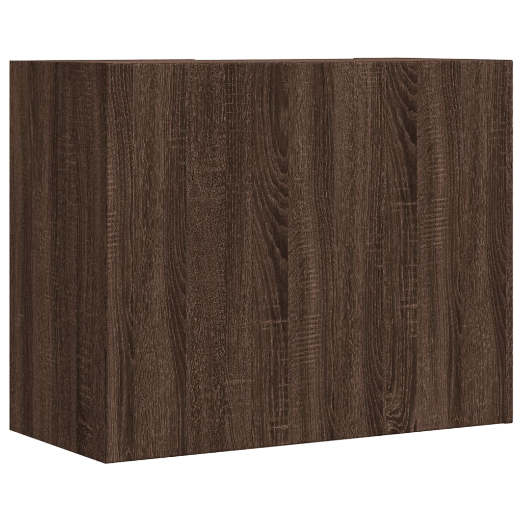 Dulap de perete, stejar maro, 75x35x60 cm, lemn compozit — imaginea 6
