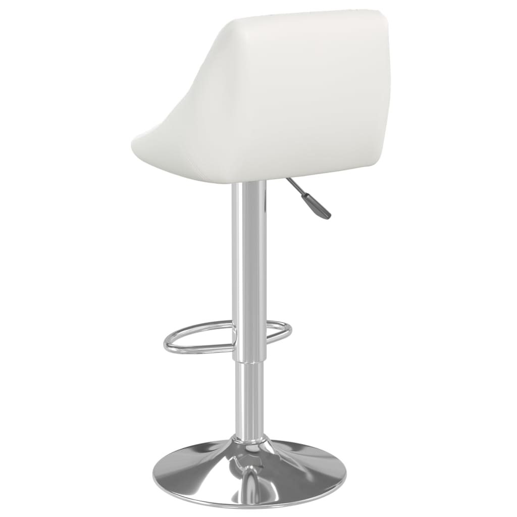 Scaun de bar, alb, piele ecologica — imaginea 4
