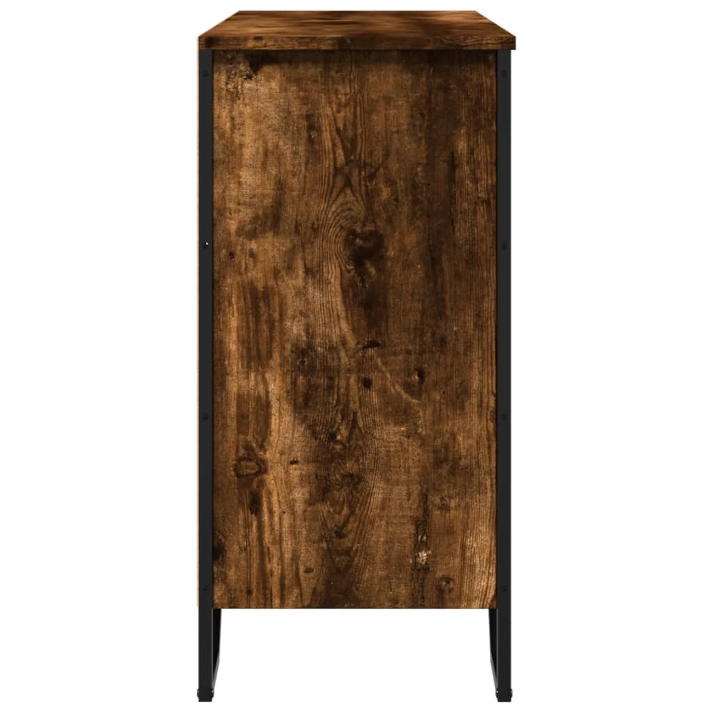 Dulap, stejar fumuriu, 91x35,5x74,5 cm, lemn prelucrat — imaginea 5