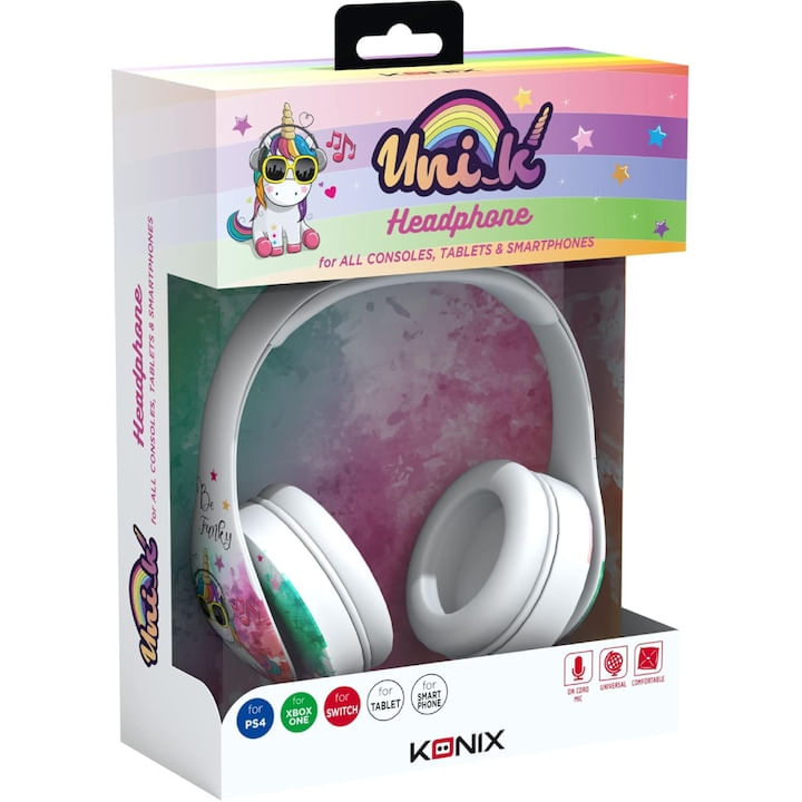 Casti Konix Unik Be Funky, cu fir - 1 | YEO