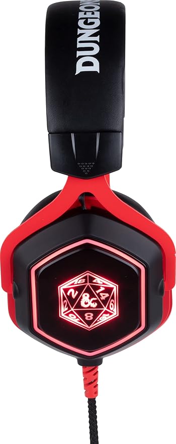 Casti gaming, Konix, Dungeons&Dragons, rosu/negru - 1 | YEO