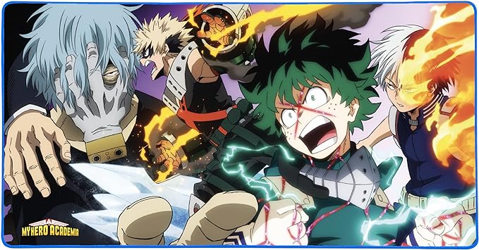 Mousepad gaming XXL, Konix, My Hero Academia, 90 x 46 cm, multicolor