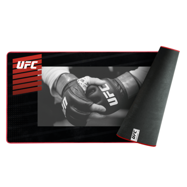 Mousepad, Konix, UFC gaming, 320x270mm, negru - 1 | YEO