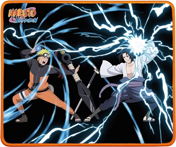 Mousepad gaming, Konix, Naruto vs. Sasuke, 32 x 27 cm, multicolor