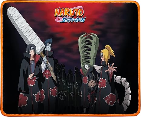 Mousepad gaming, Konix, Naruto Akatsuki, 32 x 27 cm, multicolor