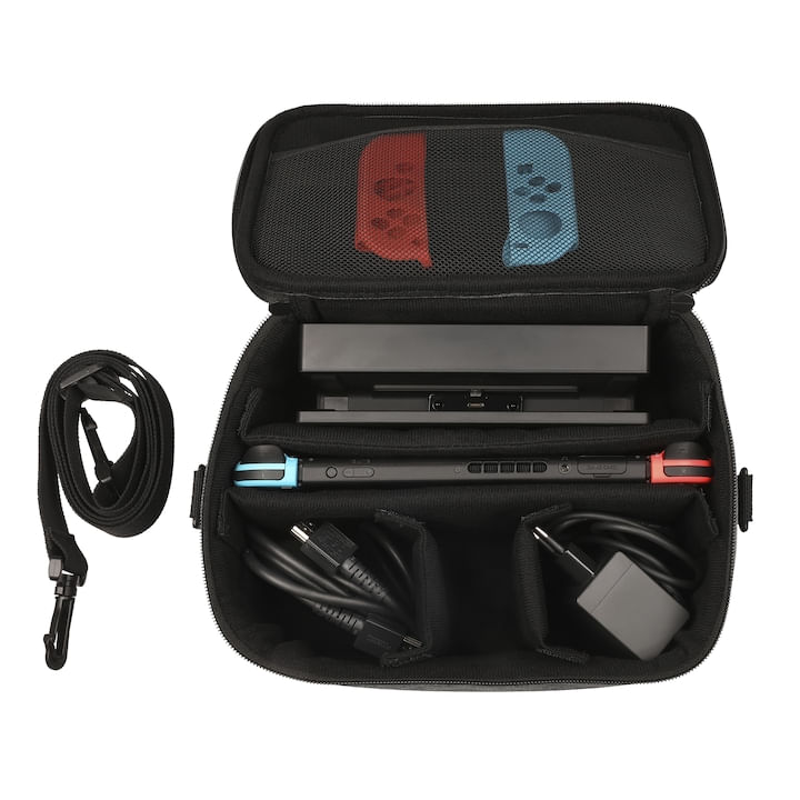 Husa de transport, Konix, Mythics Nintendo Switch, negru/gri