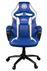 Scaun gaming, Konix, capacitate maxima 150kg, alb/albastru