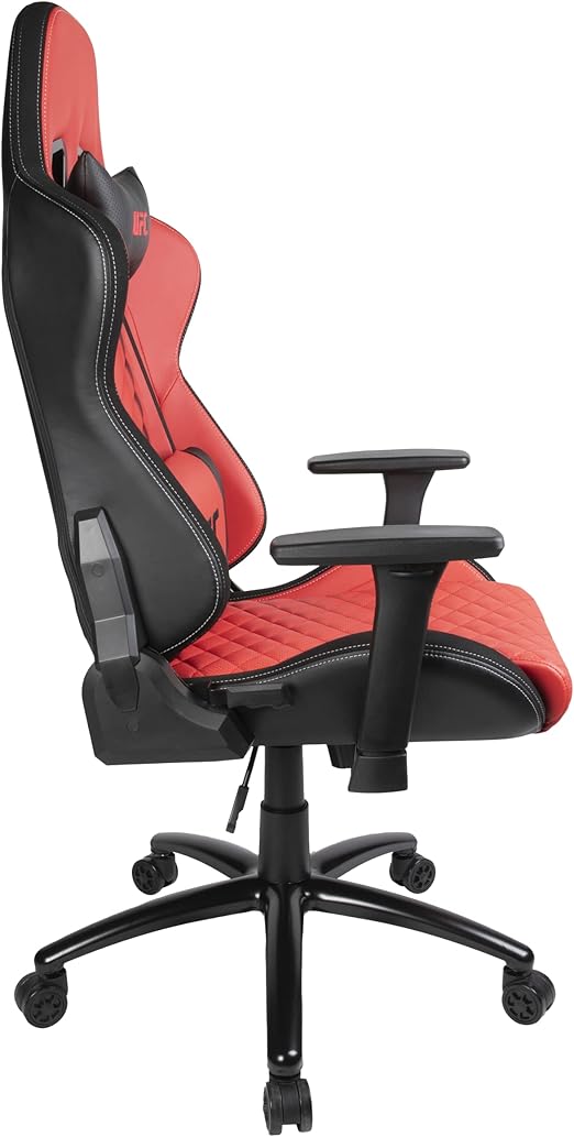 Scaun gaming, Konix, Textil, Capacitate maxima 130kg, rosu/negru