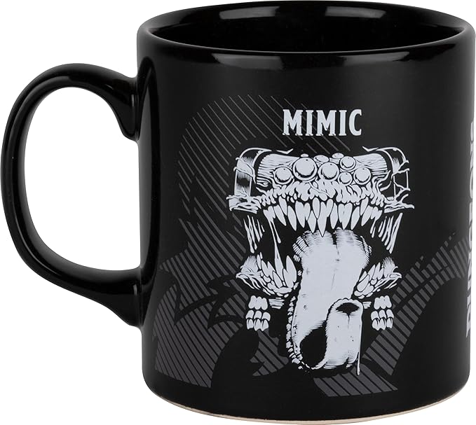Cana Konix Dungeons & Dragons 320 ml Mimic Ceramic, alb/negru - 1 | YEO