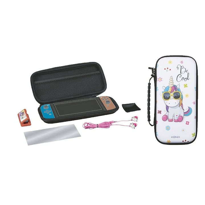 Set gaming pentru Nintendo Switch, Konix, Unik Be Cool, 5 piese, multicolor