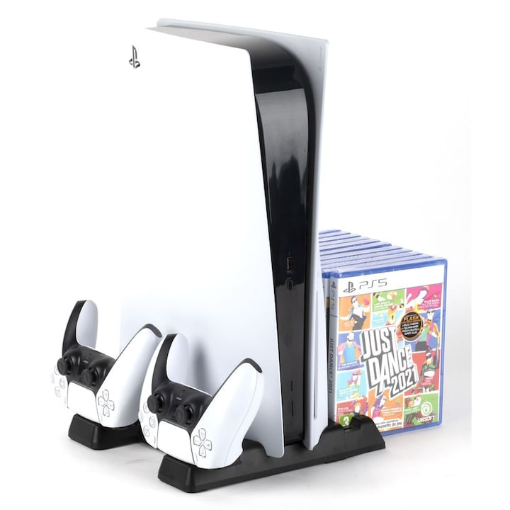 Statie de andocare pentru incarcare pentru PlayStation 5, Konix, Mythics, negru - 1 | YEO