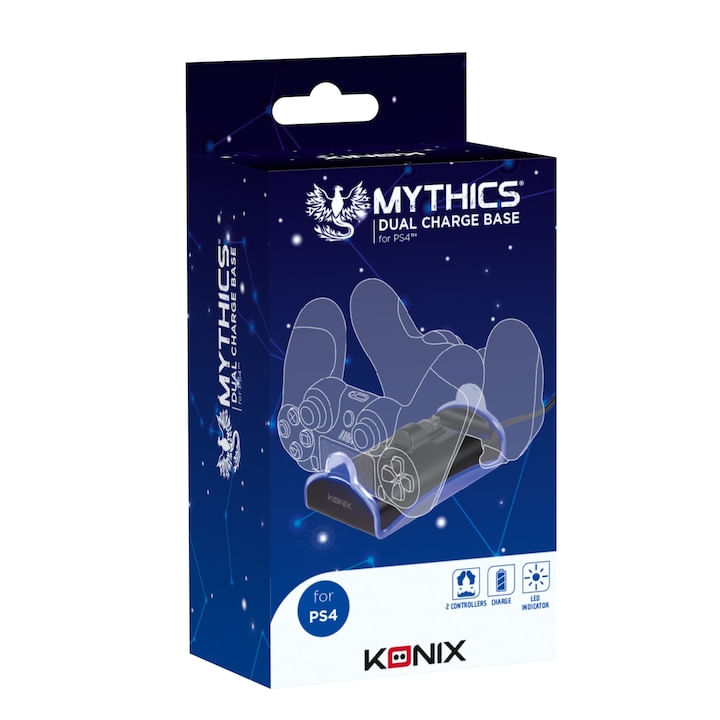 Statie de incarcare, Konix, PlayStation 4, negru - 1 | YEO