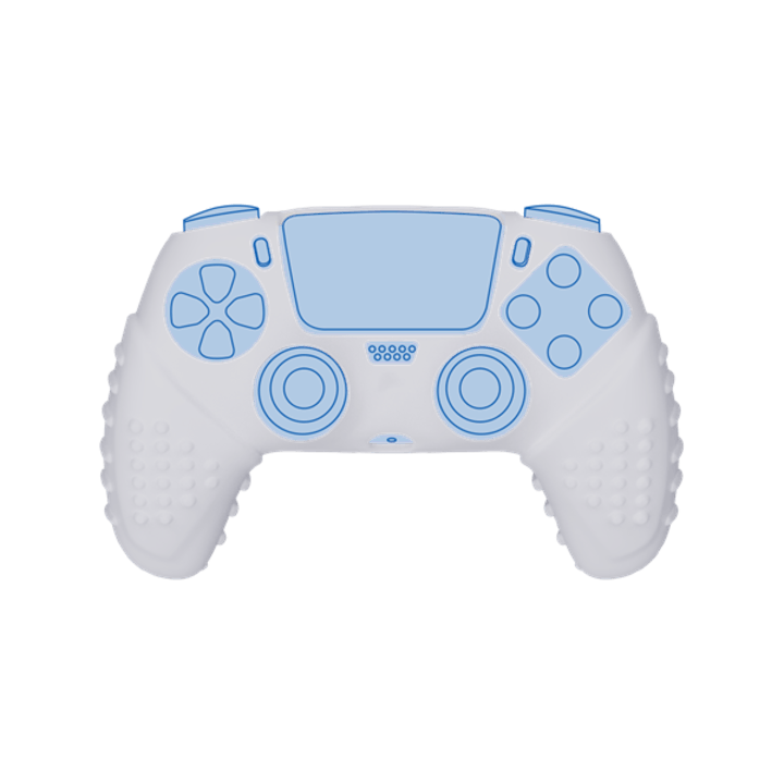 Husa pentru Controller, Konix Mythics, silicon, alb/albastru