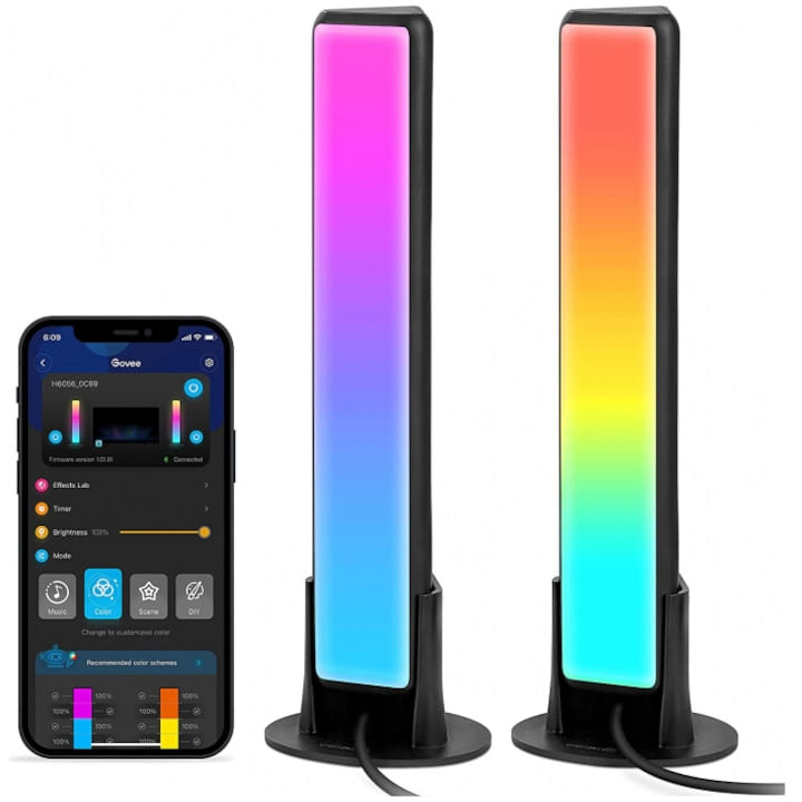 Set 2 lampi LED inteligente, Govee Flow Plus Light Bars - 1 | YEO
