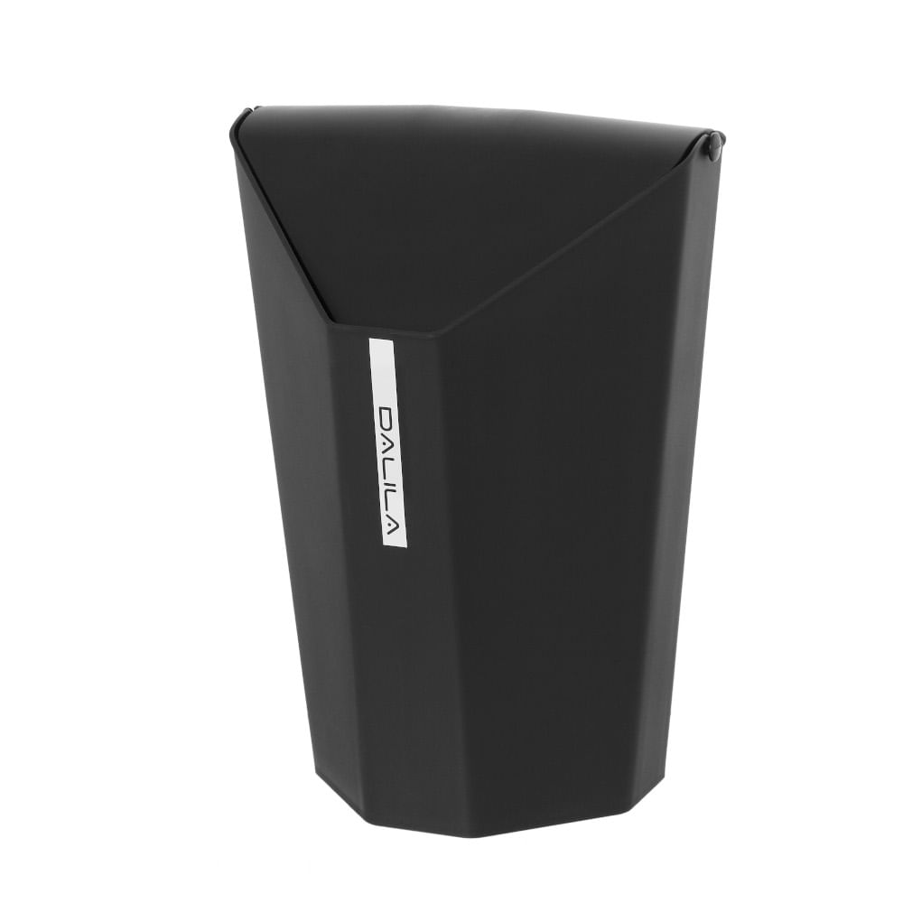 Cos de gunoi FERIDRAS Dalila, negru, 6.5l, pentru colt, capac basculant