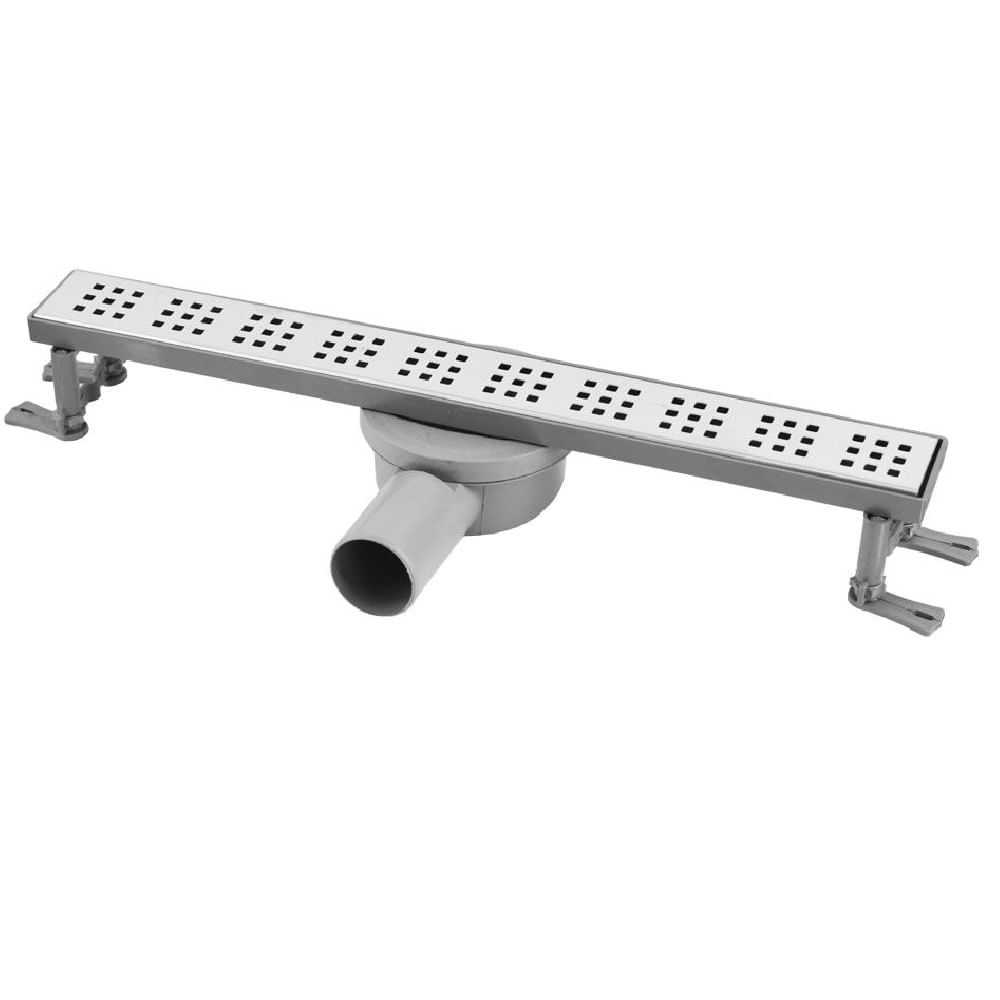 Rigola dus Maxiflow Pera cu gratar inox, 50cm - 1 | YEO