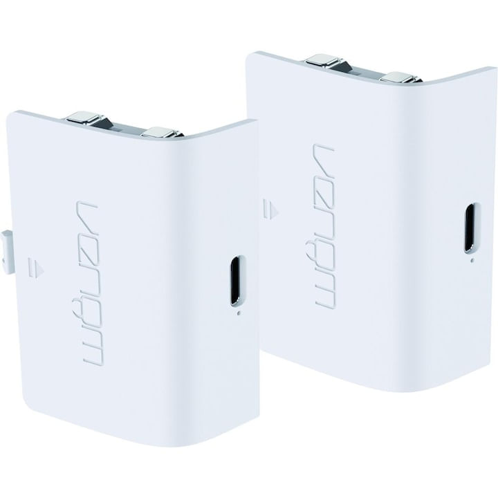 Set 2 baterii Venom, Compatibilitate Xbox One, Xbox Seriile S & X, 850 mAh, alb - 1 | YEO