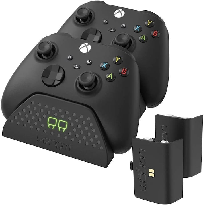Statie dubla de incarcare, Venom, pentru Xbox Series X & S and Xbox One, negru - 1 | YEO