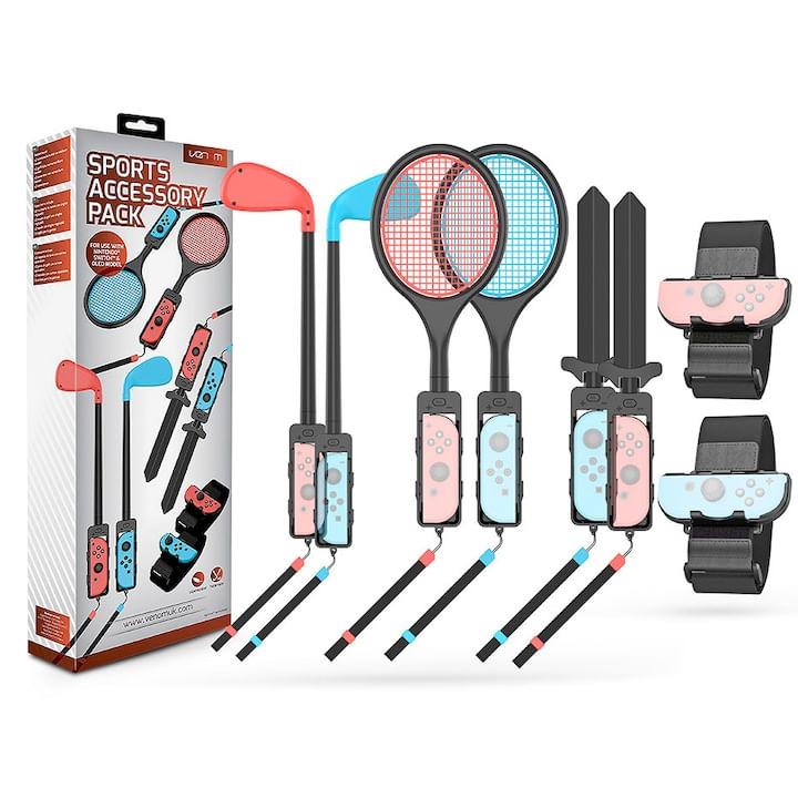 Set 10xAccesorii consola gaming sport, Venom, pentru Nintendo Switch - 1 | YEO