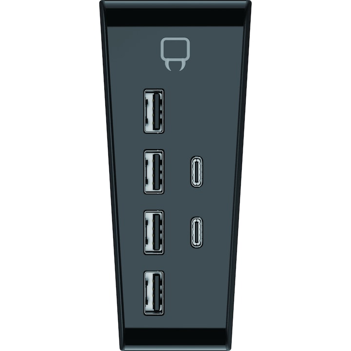 Hub USB cu 6 porturi, Venom, pentru Playstation 5, negru - 1 | YEO