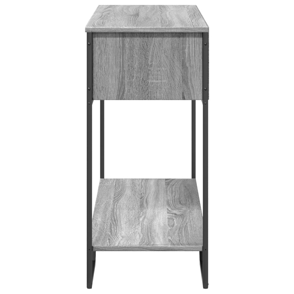 Masuta consola, gri sonoma, 100x35x74,5 cm, lemn prelucrat — imaginea 6