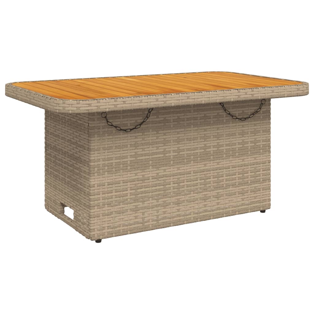 Set canapele de gradina cu perne, 2 piese, bej, poliratan — imaginea 4