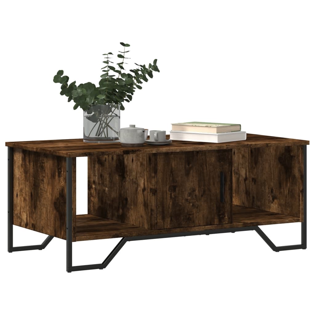Masuta de cafea, stejar fumuriu, 100x51x40 cm, lemn prelucrat — imaginea 4