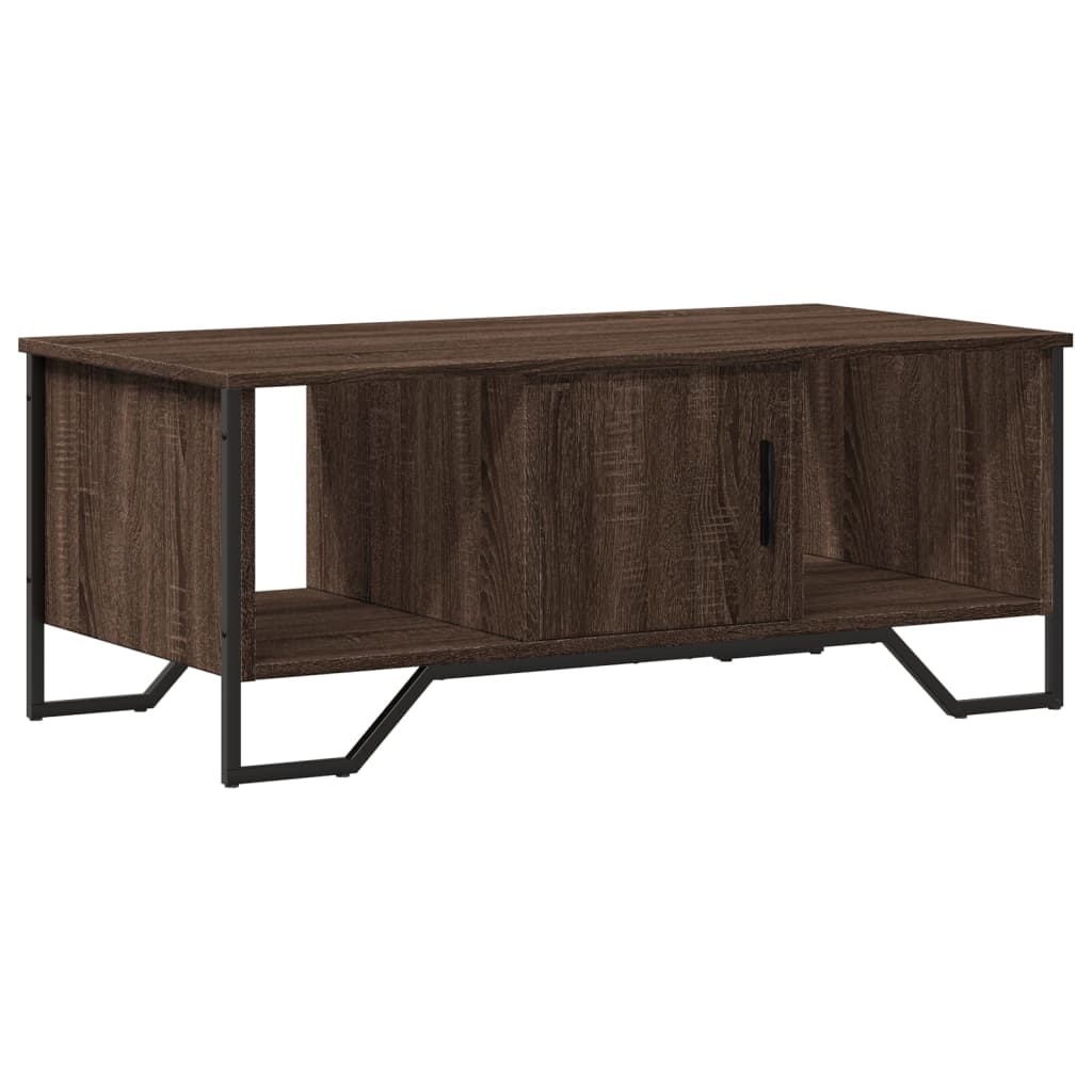 Masuta de cafea, stejar maro, 100x51x40 cm, lemn prelucrat