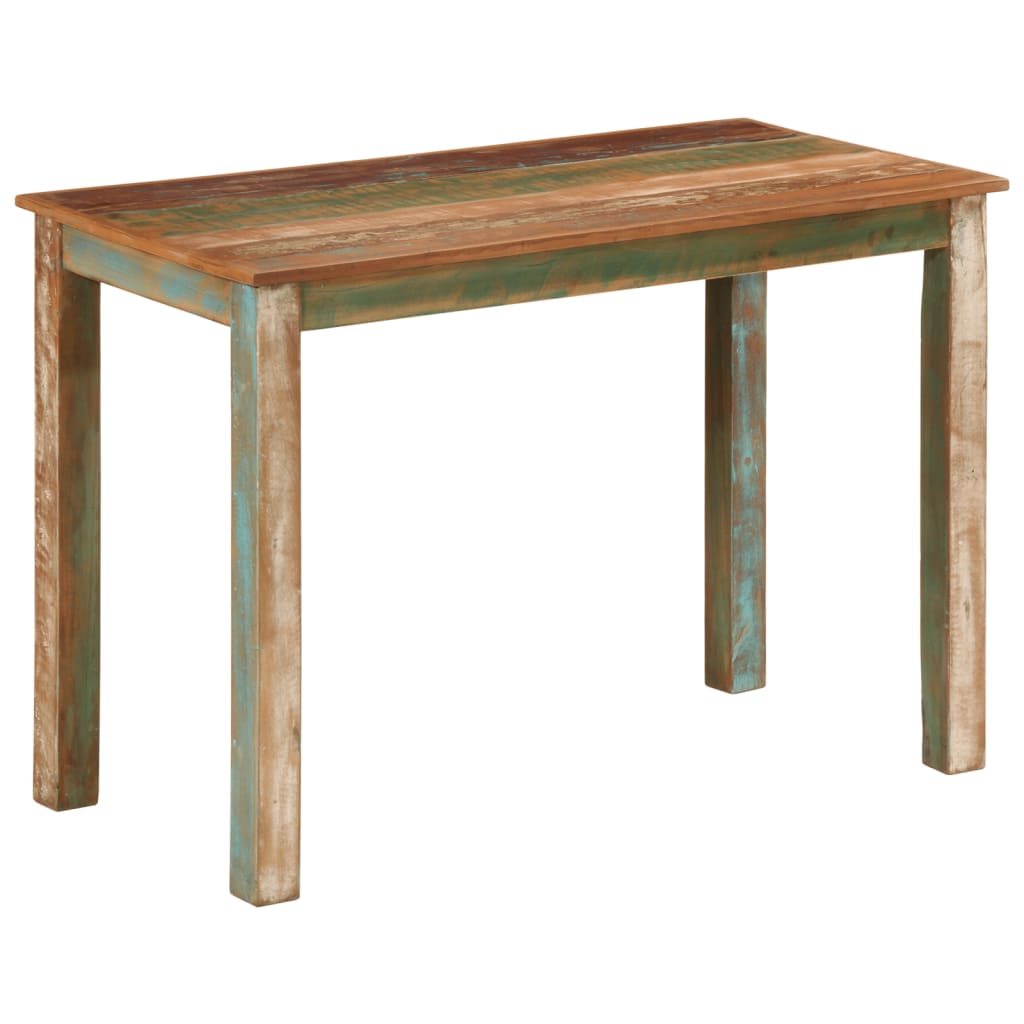 Masa de bucatarie, 110x55x76 cm, lemn masiv reciclat — imaginea 4