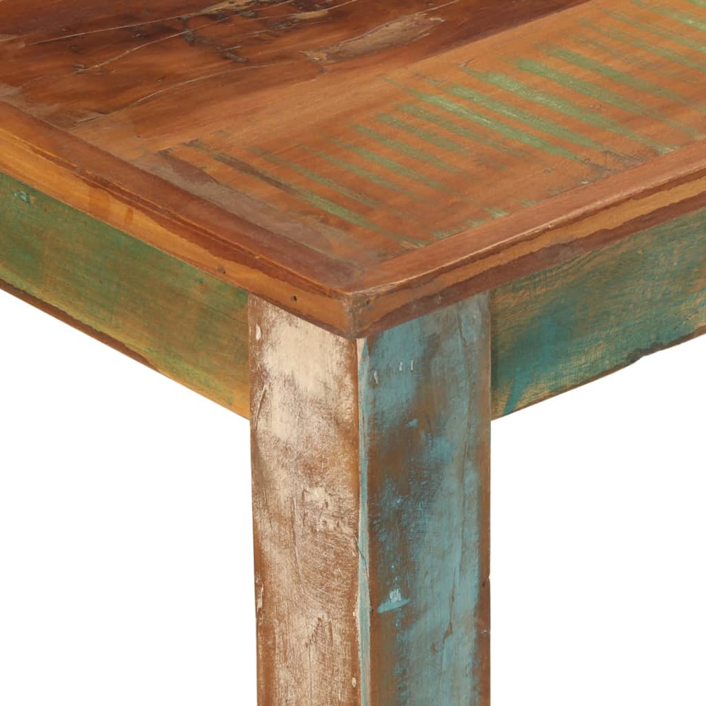 Masa de bucatarie, 110x55x76 cm, lemn masiv reciclat — imaginea 5