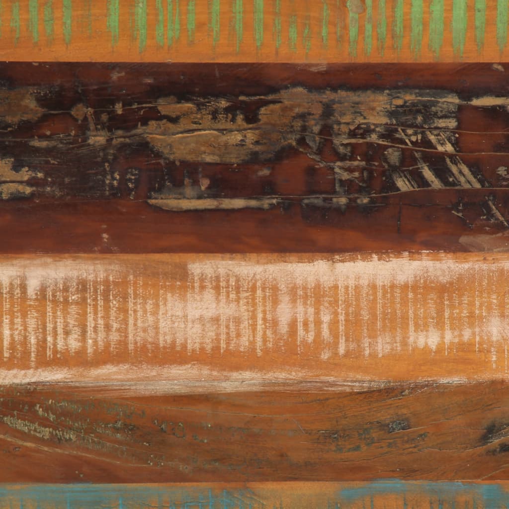 Masa de bucatarie, 110x55x76 cm, lemn masiv reciclat — imaginea 8