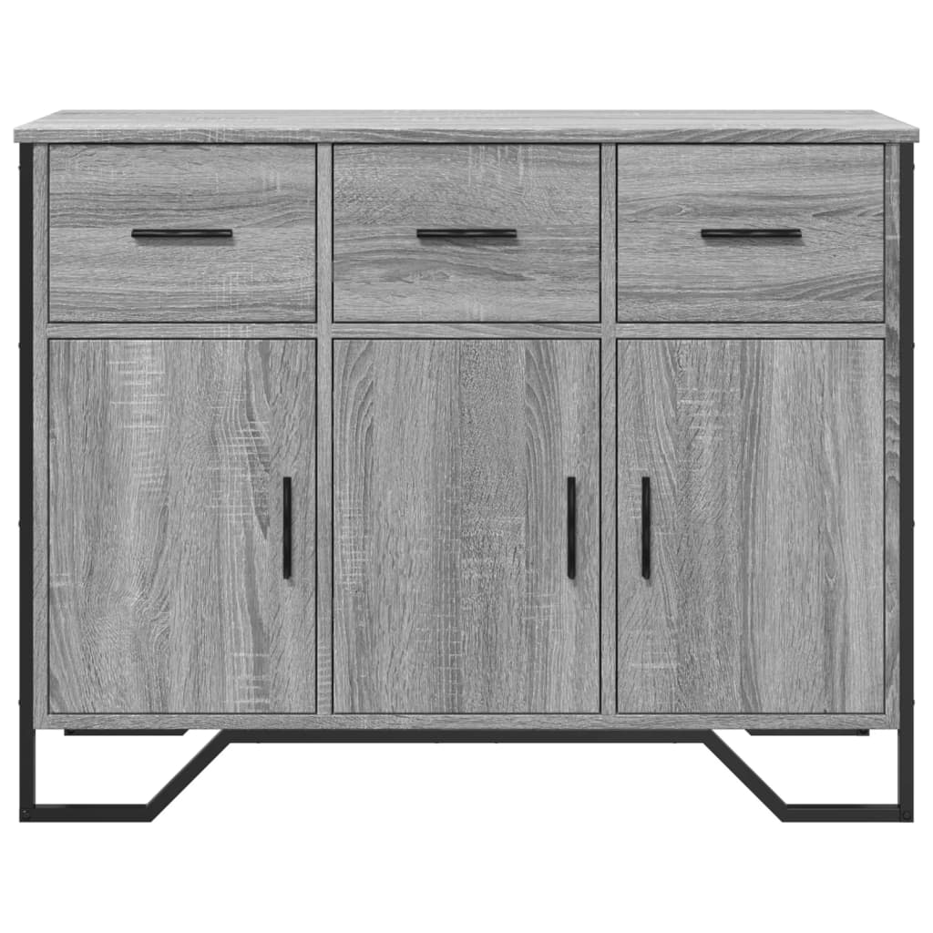 Dulap, gri sonoma, 97x32,5x74,5 cm, lemn prelucrat — imaginea 4