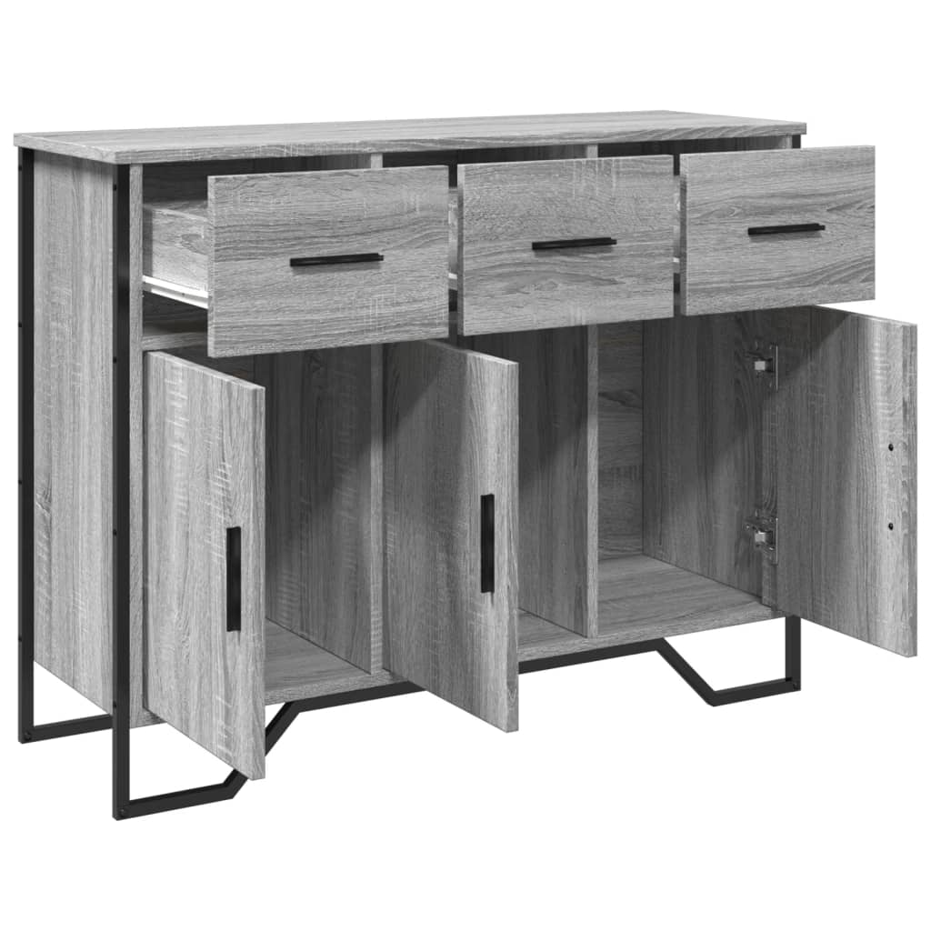 Dulap, gri sonoma, 97x32,5x74,5 cm, lemn prelucrat — imaginea 5