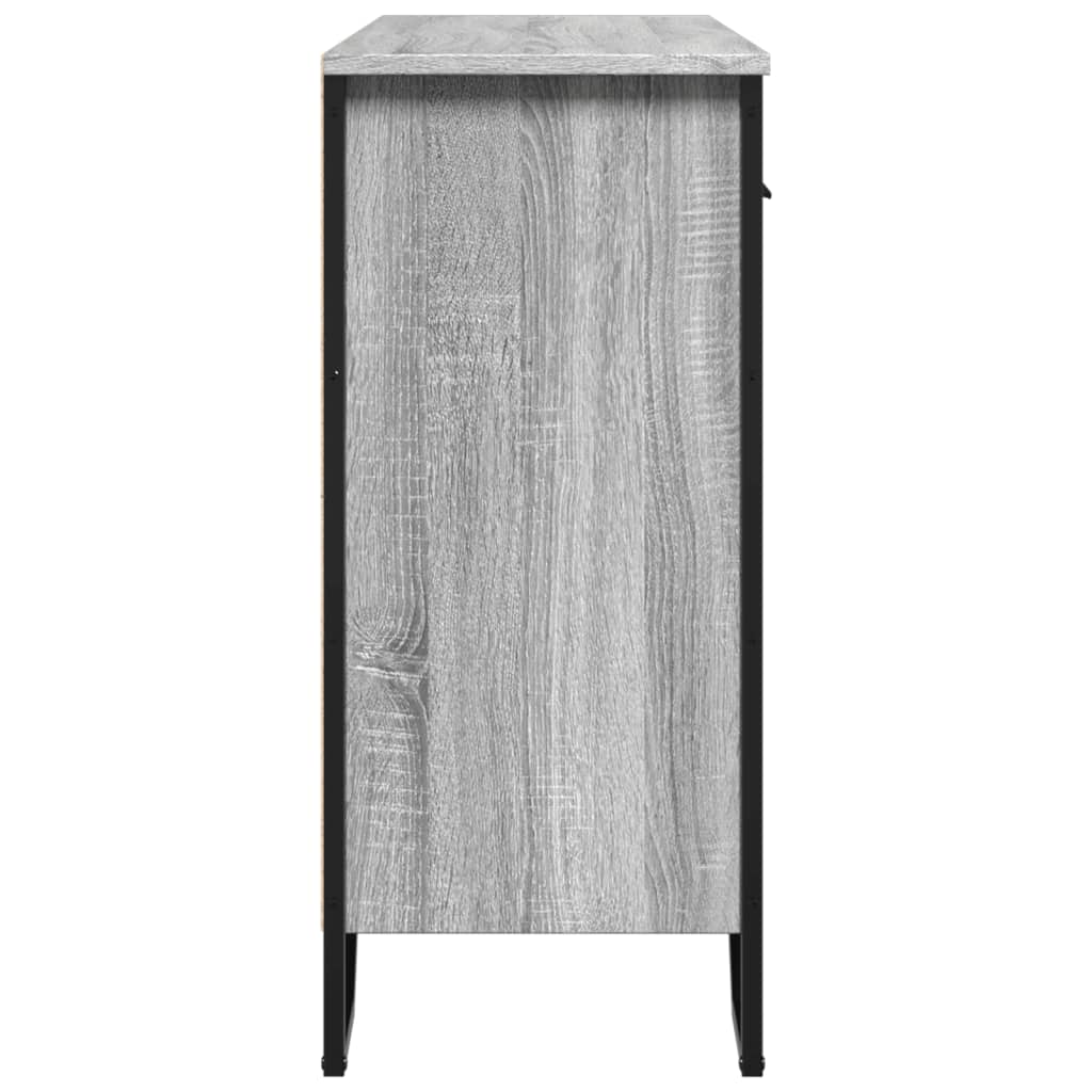 Dulap, gri sonoma, 97x32,5x74,5 cm, lemn prelucrat — imaginea 6