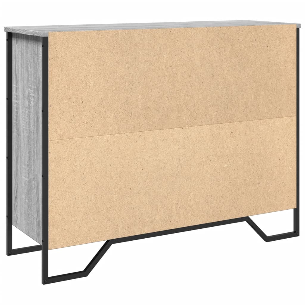Dulap, gri sonoma, 97x32,5x74,5 cm, lemn prelucrat — imaginea 7