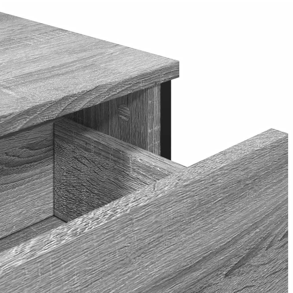 Dulap, gri sonoma, 97x32,5x74,5 cm, lemn prelucrat — imaginea 9