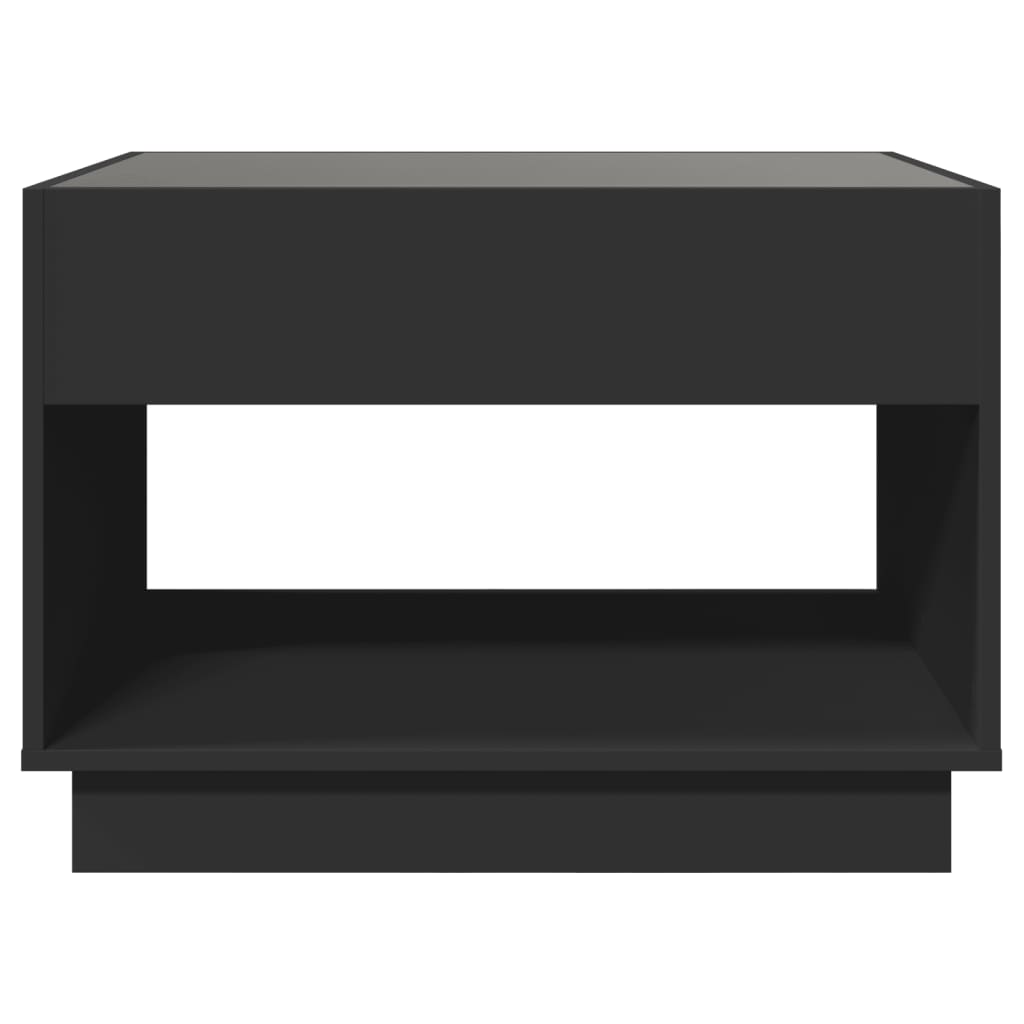 Masuta de cafea cu LED infinity, negru, 70x50x50 cm — imaginea 6