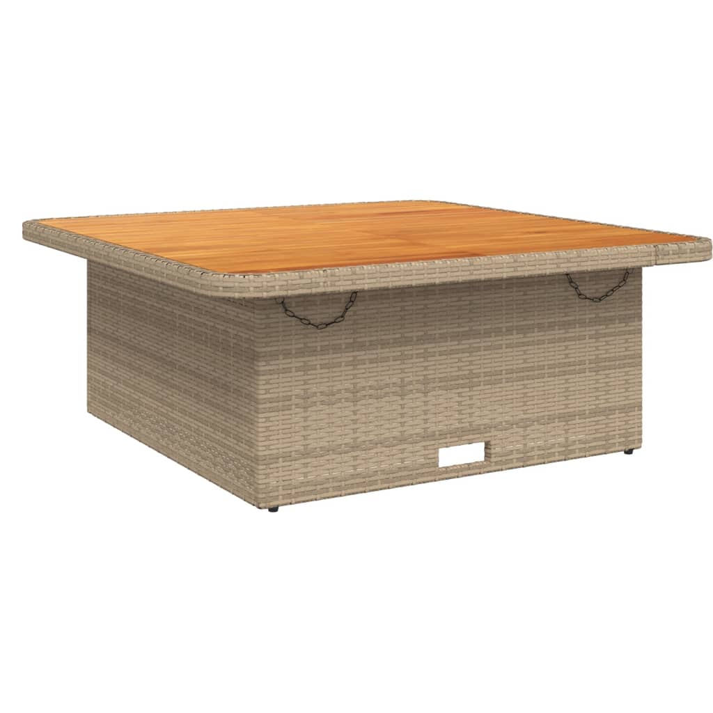 Set canapele de gradina cu perne, 2 piese, bej, poliratan — imaginea 4