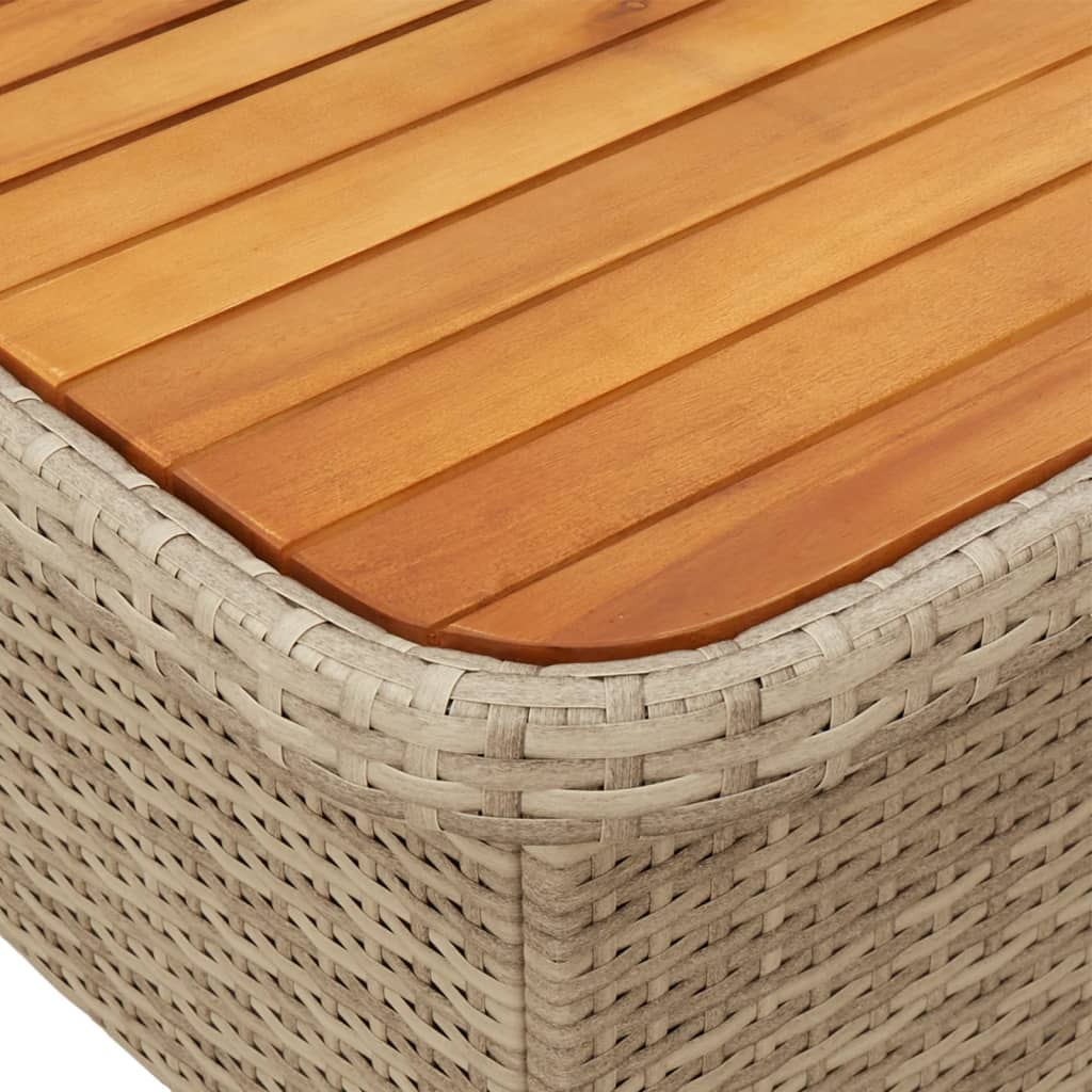 Set canapele de gradina cu perne, 2 piese, bej, poliratan — imaginea 6