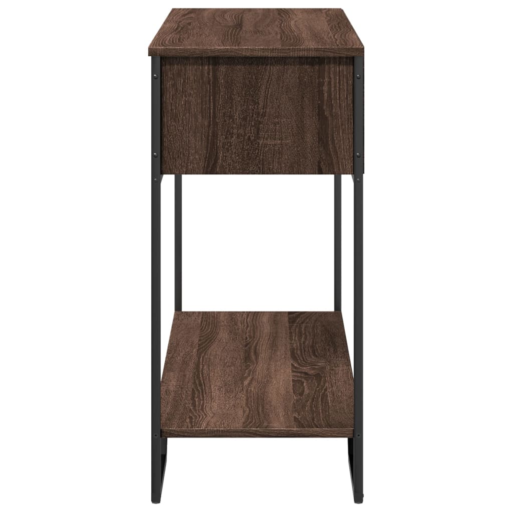 Masuta consola, stejar maro, 100x35x74,5 cm, lemn prelucrat — imaginea 5