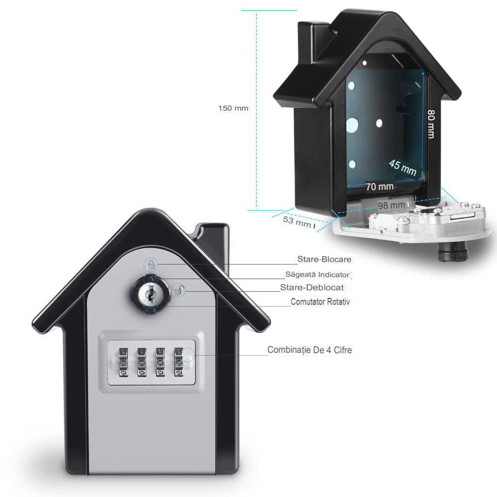 Cutie pentru chei waterproof Astro, caseta exterior — imaginea 3