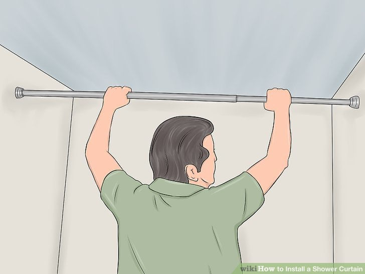 Bara perdea dus, extensibila 120-200 cm, fixare rapida cu arc pretensionat