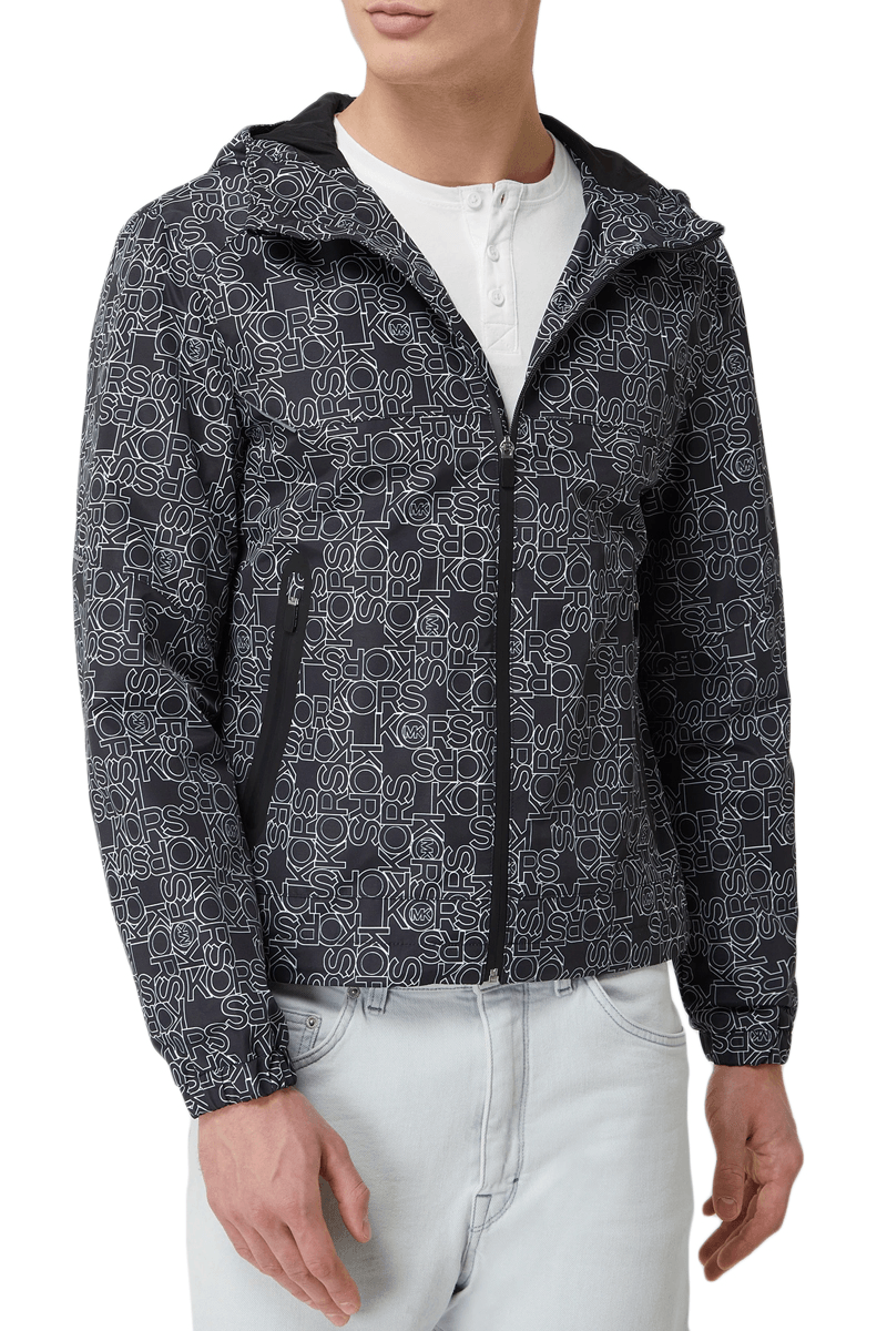 Geaca Anorak Michael Kors CS2202I6DE INTL Negru/Gri - imagine 2