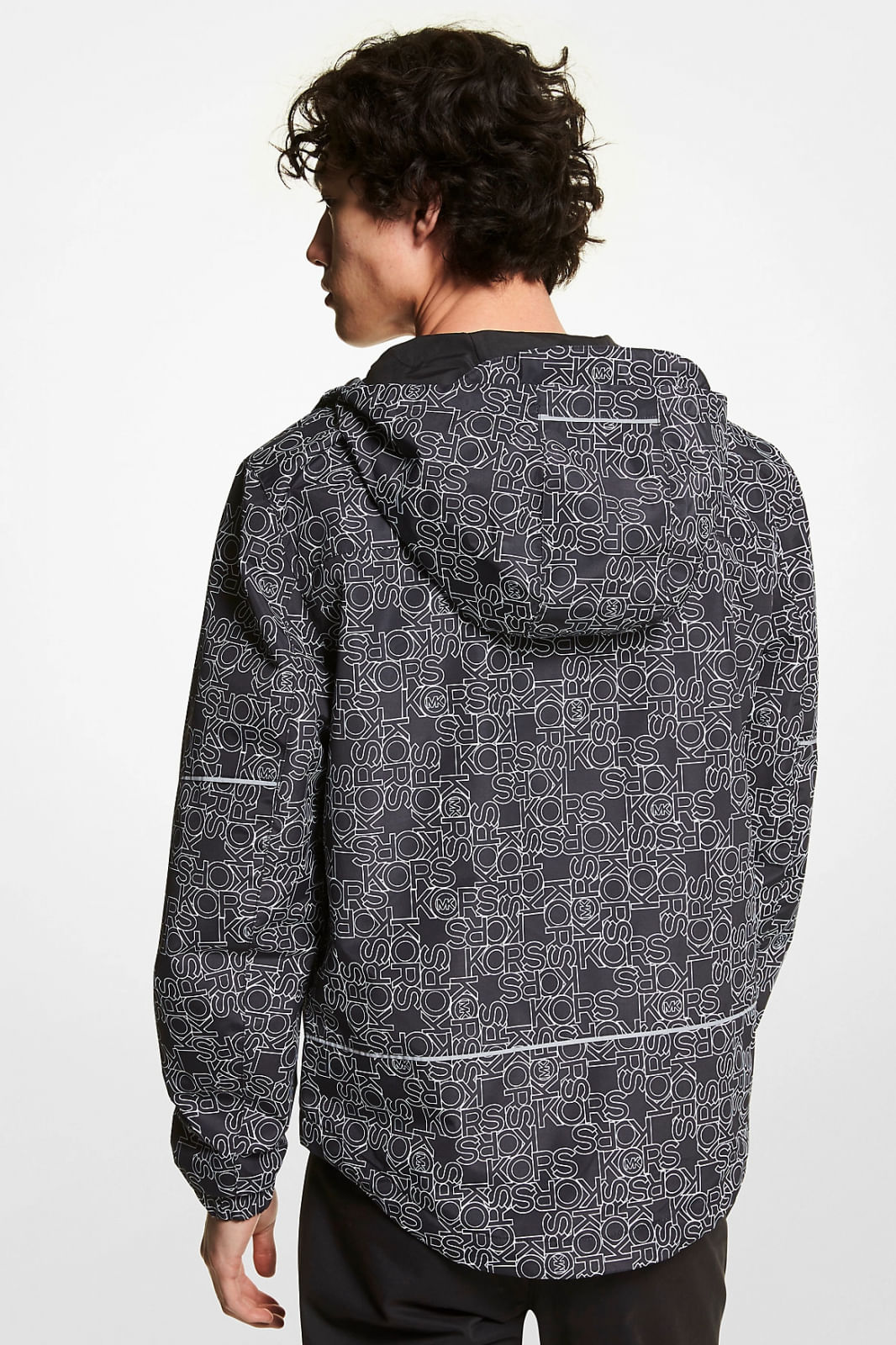 Geaca Anorak Michael Kors CS2202I6DE INTL Negru/Gri - imagine 3