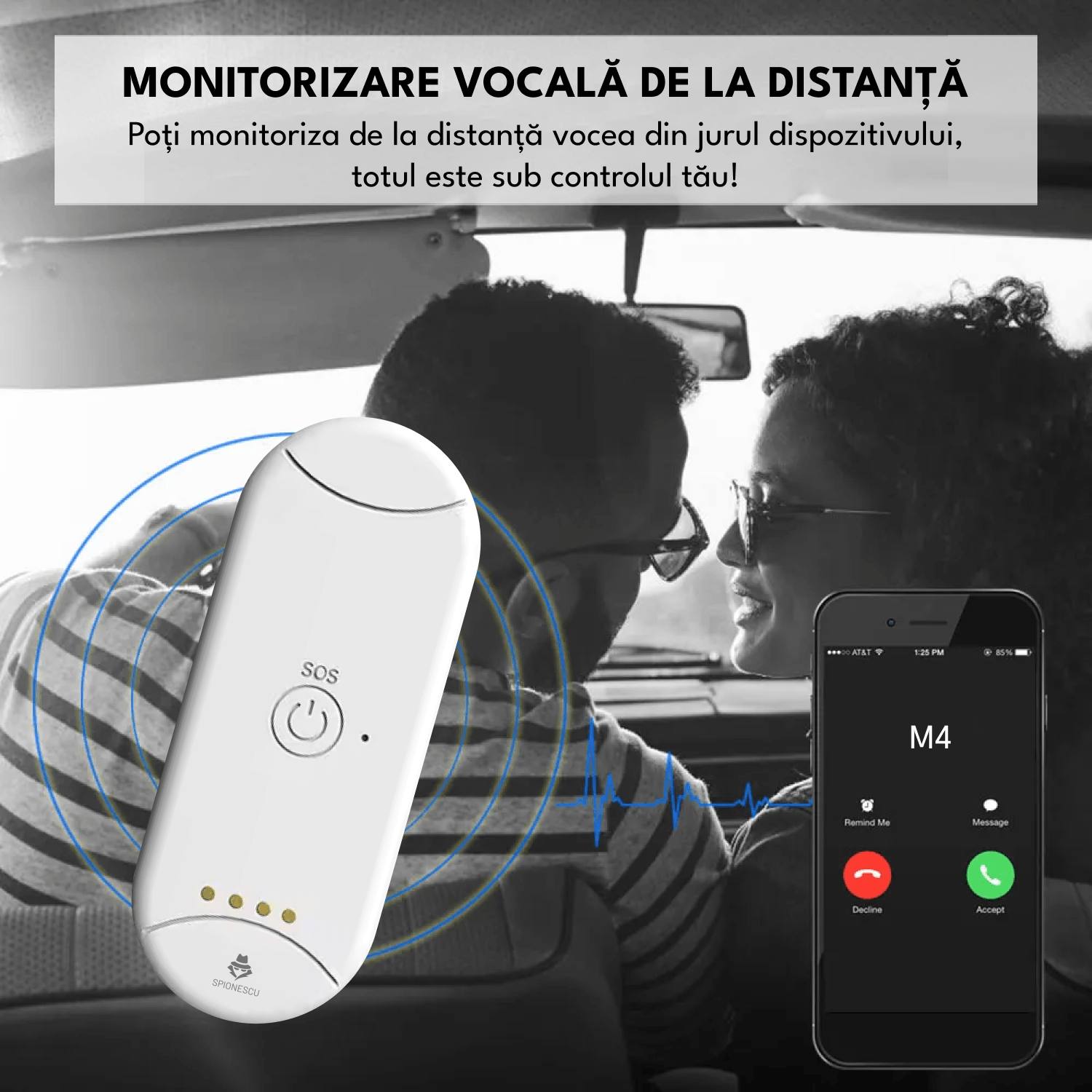 Dispozitiv gps de urmarire si localizare in timp real, M4, apel bidirectional, monitorizare vocala - 3 | YEO