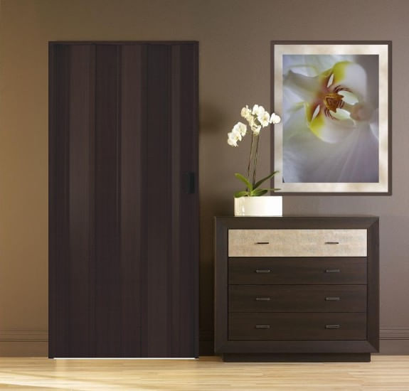 Usa plianta PVC, 100x203cm, mix wenge, fabricatie Italia — imaginea 2