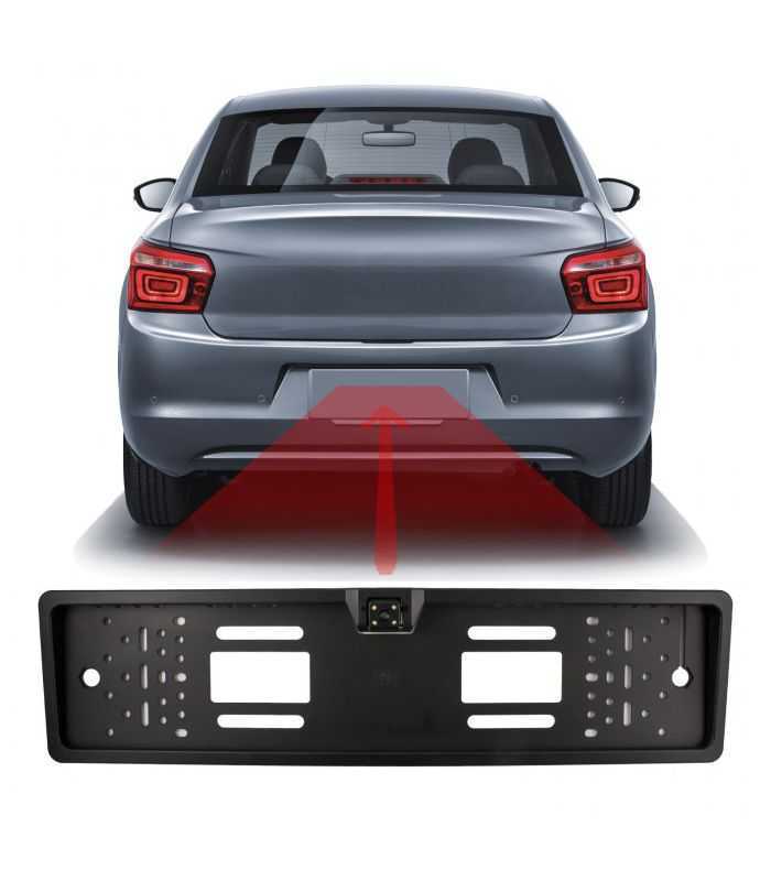 Camera + senzor de parcare pe suport pentru numar de inmatriculare Carguard SP009